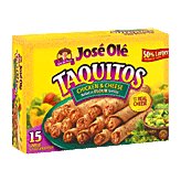 Jose Ole Taquitos chicken & cheese rolled in flour tortillas, 15 count Left Picture